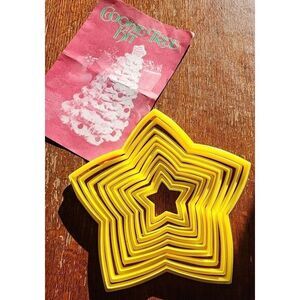 Vntg 1987 Cookie Cutter Cookie Tree Kit, Christmas Tree STAR, by Current/wiltons